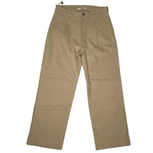 Ermanno Gallamini Limited Edition Straight Button Fly Pleat Front Chino Pant